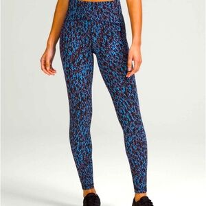 —SOLD!!— Lululemon Swift Speed Tight Leggings 4 Black Blue Brown Excellent!